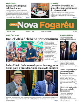 Já está em circulação a edição de outubro de 2026 do Jornal Nova Fogaréu!